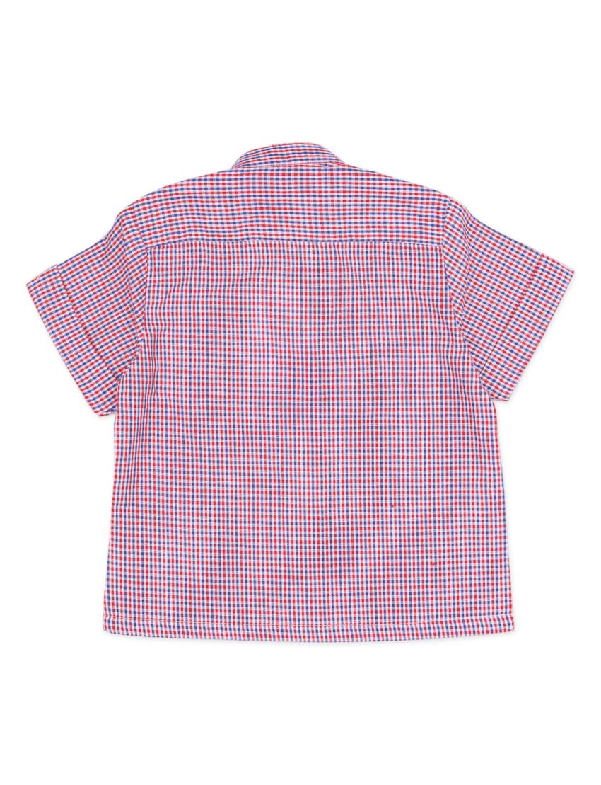 Zubaida's Shirt with Muti Check Print for Boys - Toddler - Image 2