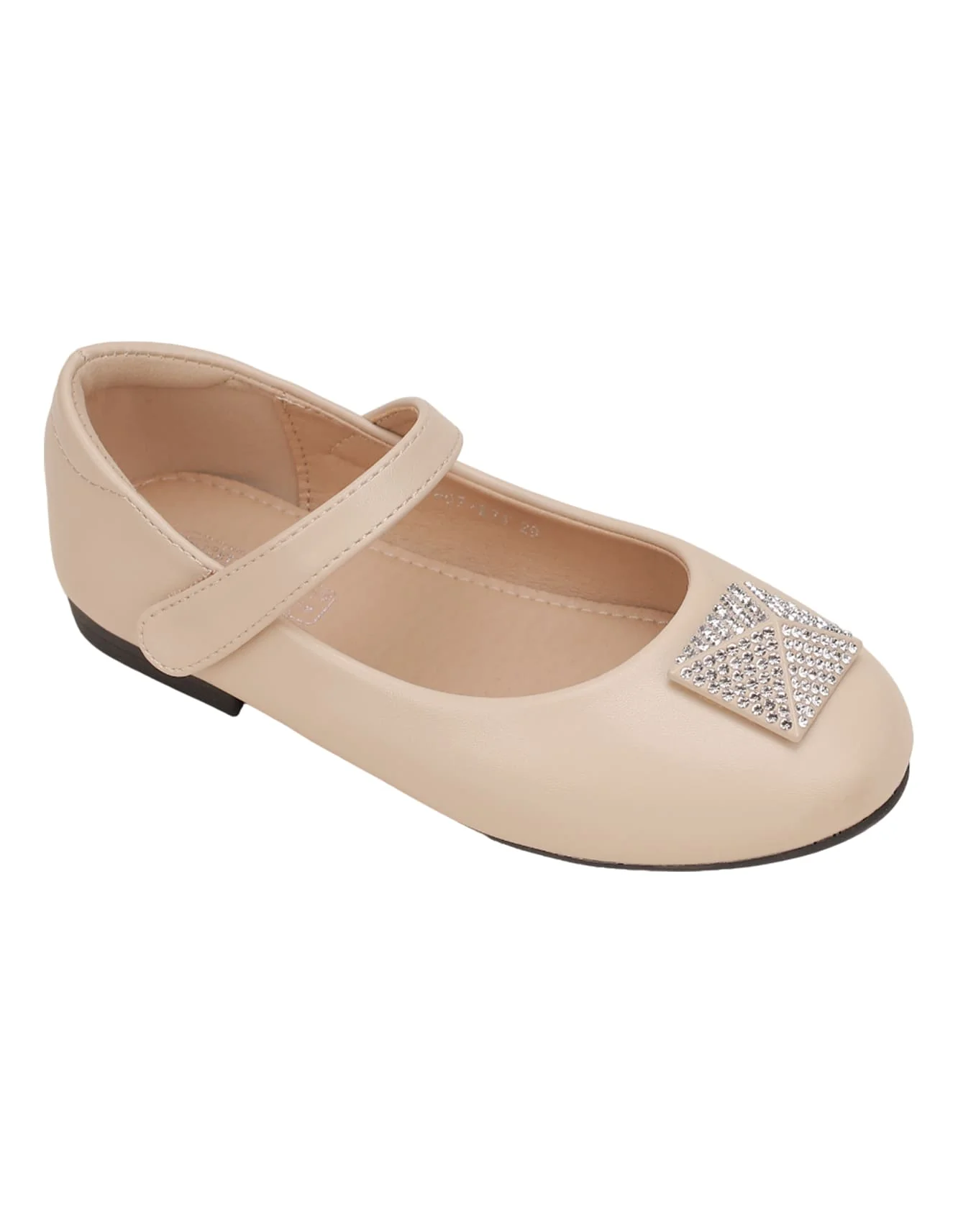 Shoes Beige with Diamontee Motif for Girls - Toddler - Image 3