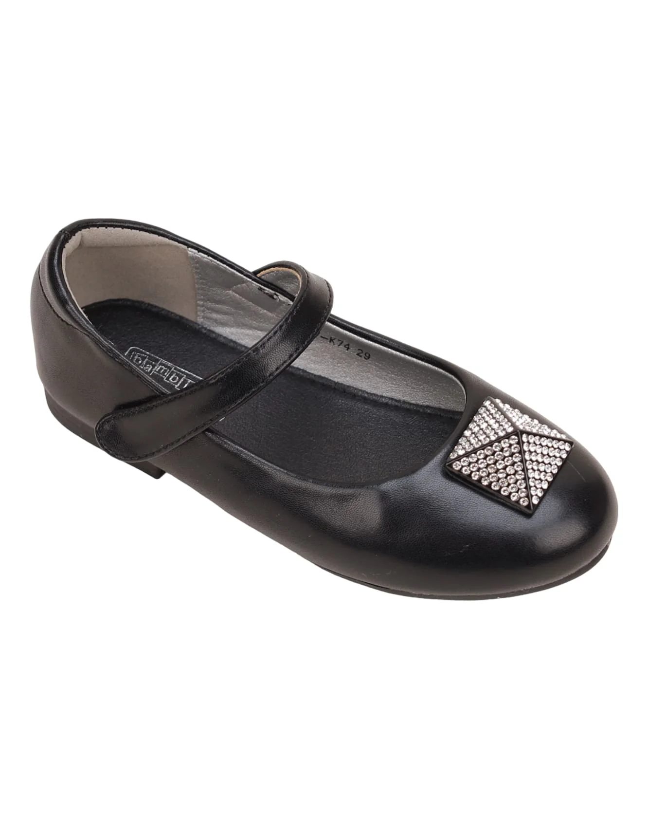 Shoes Black with Diamontee Motif for Girls - Kids - Image 3