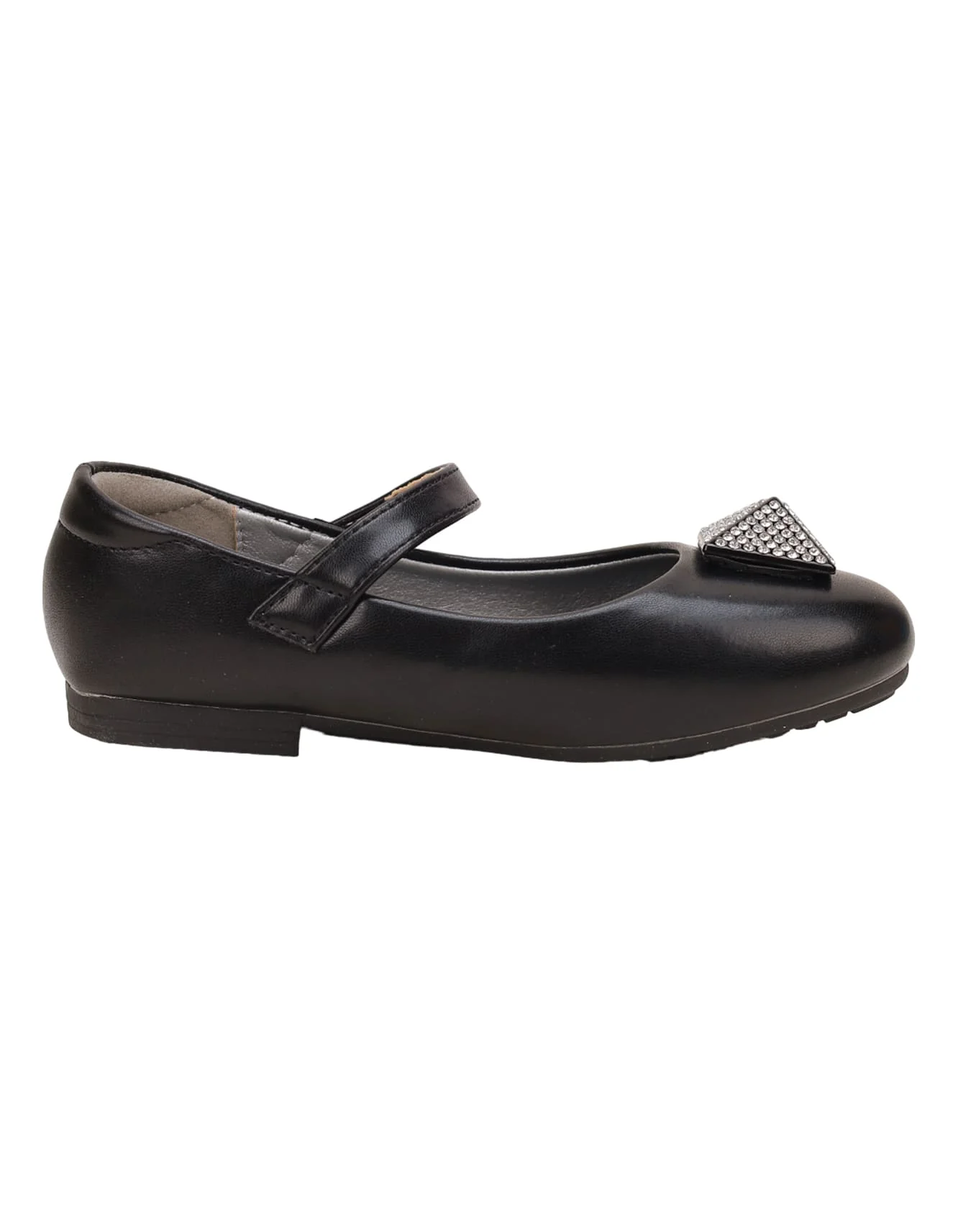 Shoes Black with Diamontee Motif for Girls - Kids - Image 4