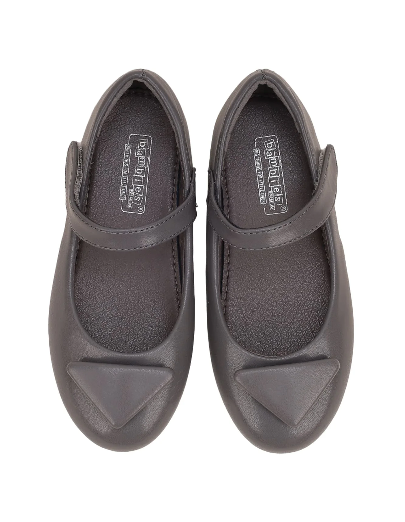 Shoes Gray with Triangle Motif for Girls - Kids - Image 2