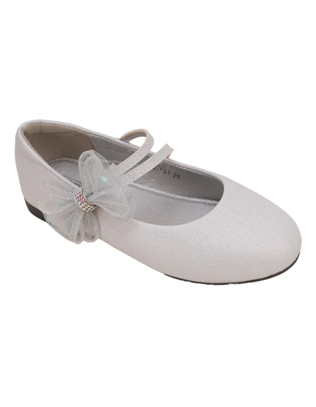 Shoes Light Gray Bow Theme for Girls - Kids - Image 3
