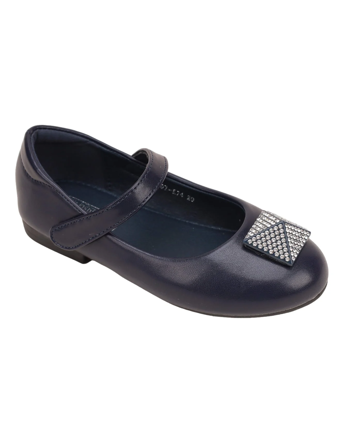 Shoes Navy Blue with Diamontee Motif - Kids - Image 3