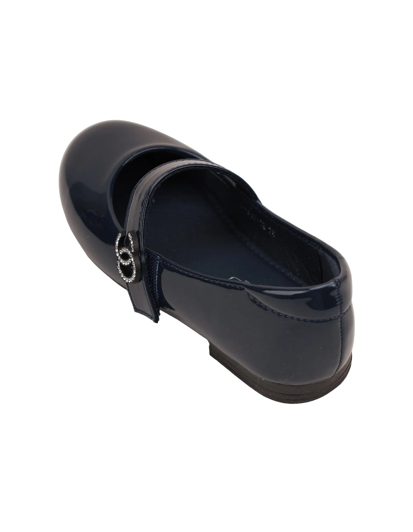 Shoes Shiny Navy Blue with Strap - Toddler - Image 5