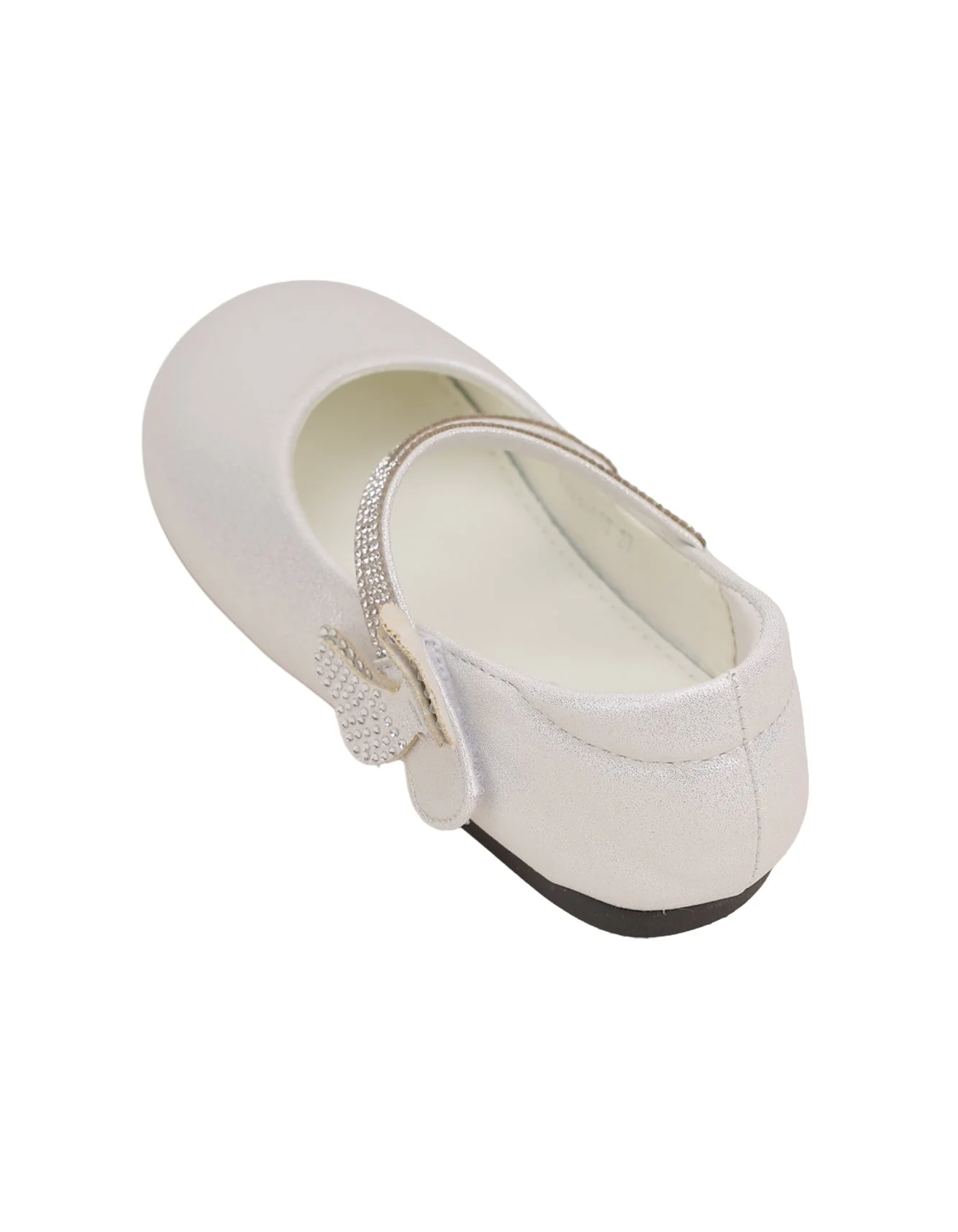 Shoes Shiny White with Diamontee Straps for Girls - Kids - Image 5
