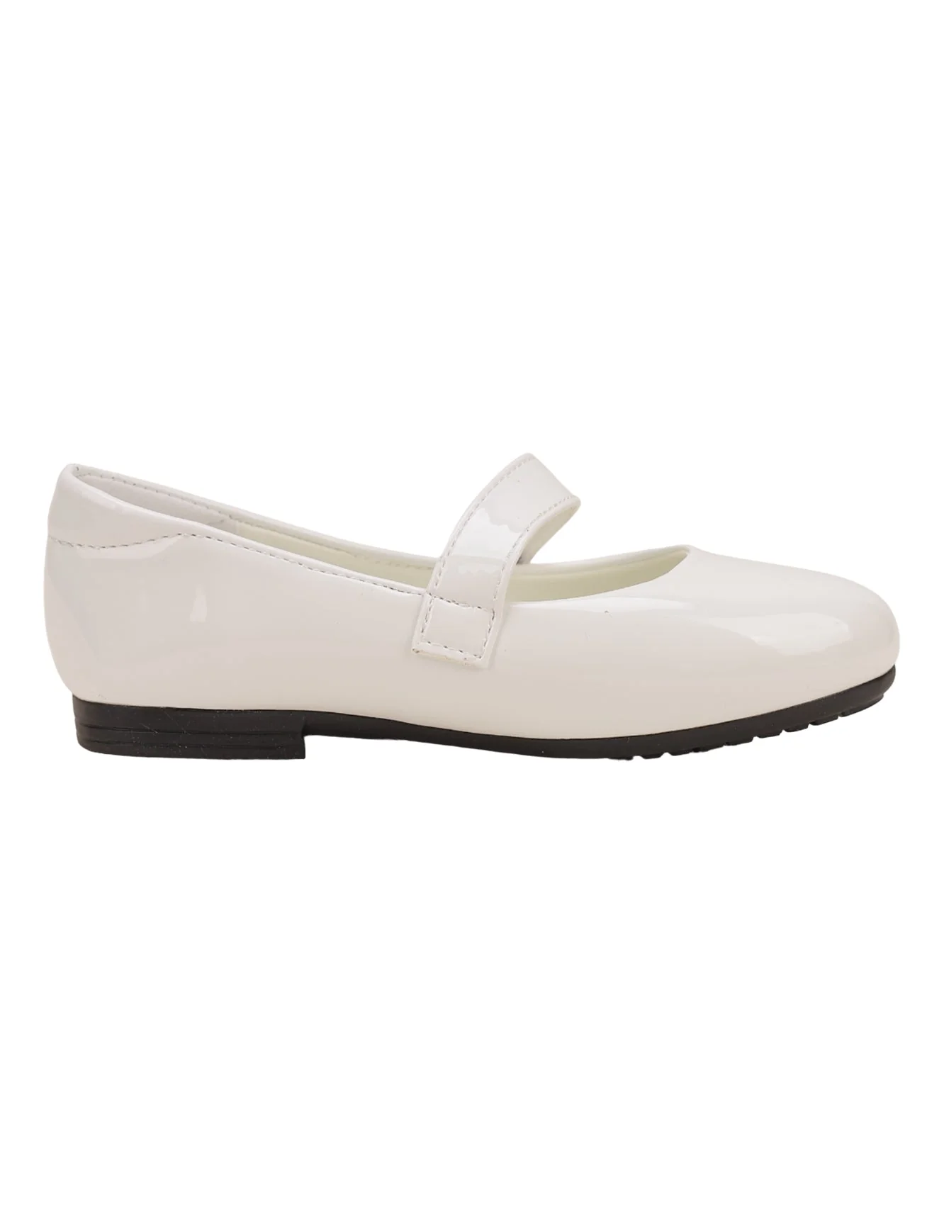 Shoes Shiny White with Strap - Toddler - Image 4
