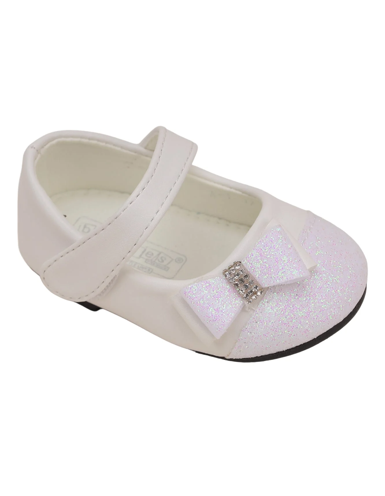 Shoes White with Bow for Girls - Infant - Image 3