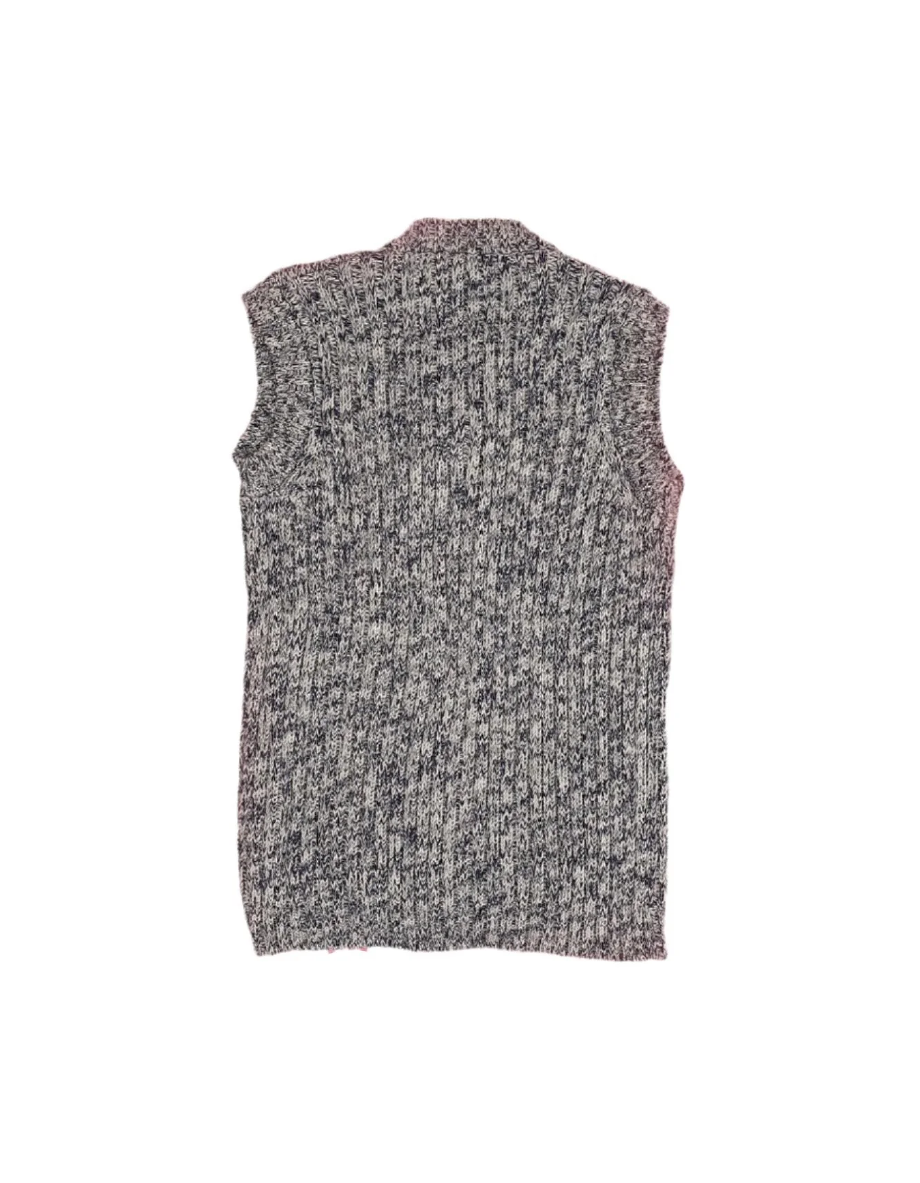 Zubaida's Sleeveless Sweater Light Blue and White Knitted - Image 2