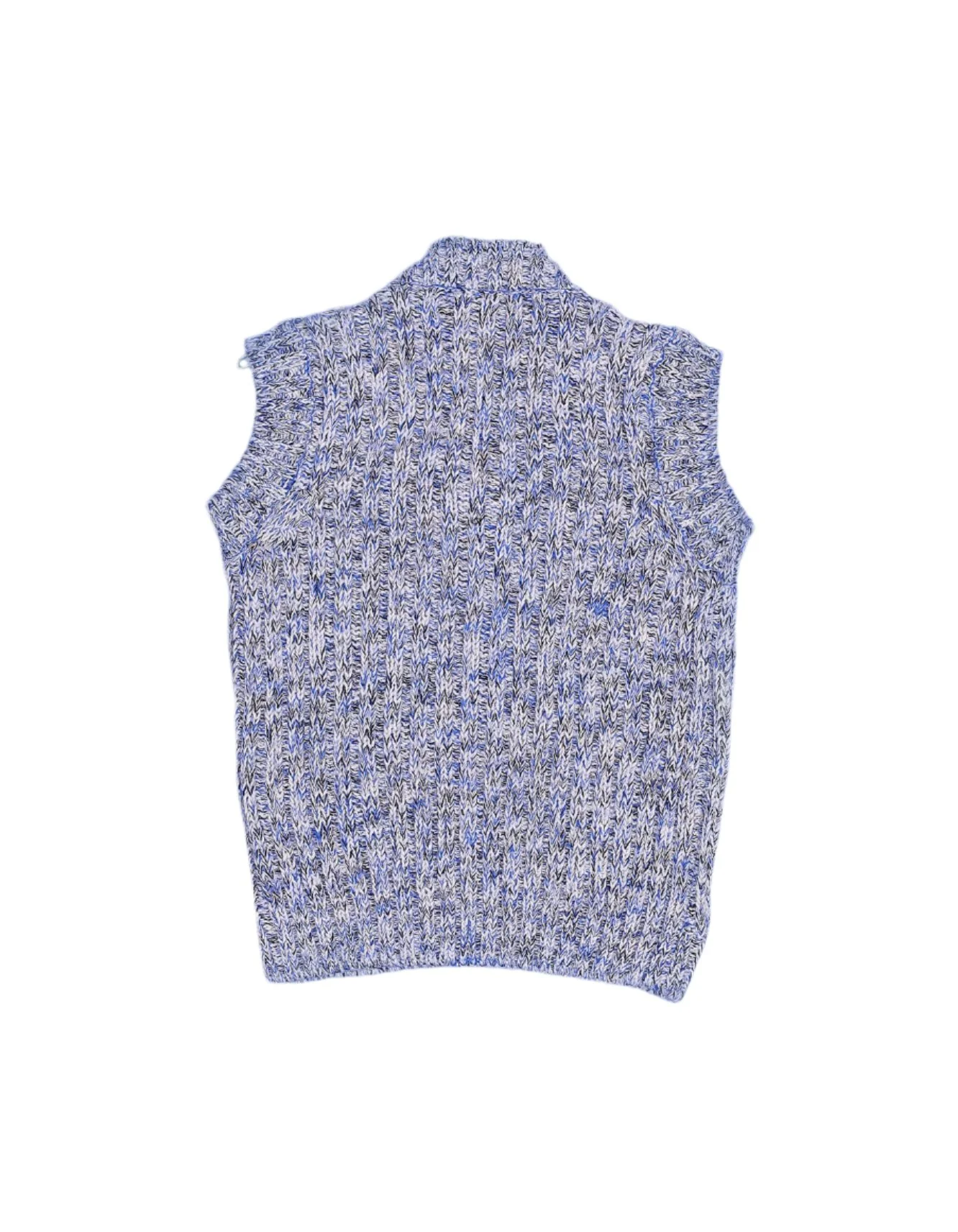 Zubaida's Sleeveless Sweater Melange Blue - Image 2