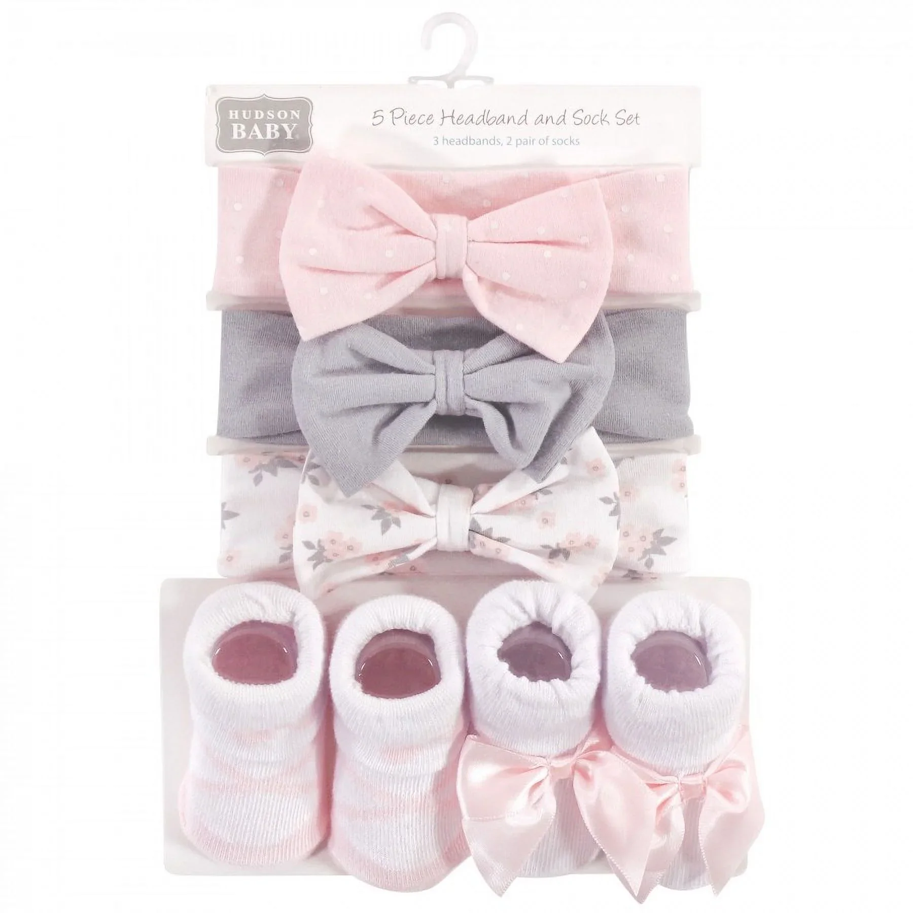 Zubaida's Adorable 5 Pcs Socks & Headbands Coordinated Set - Image 2