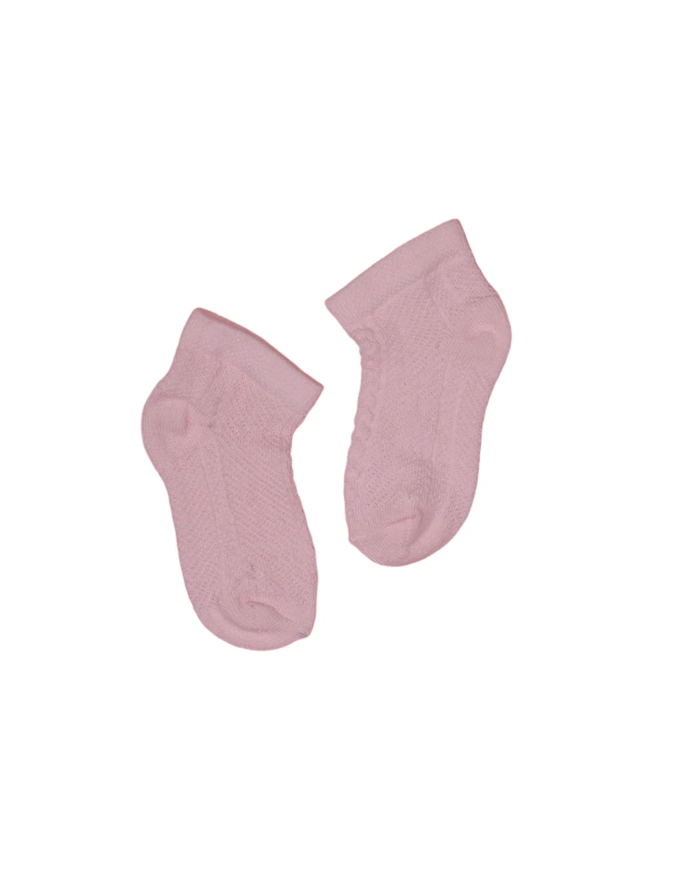 Socks Knitted Baby Pink Pack of 2 - Image 2