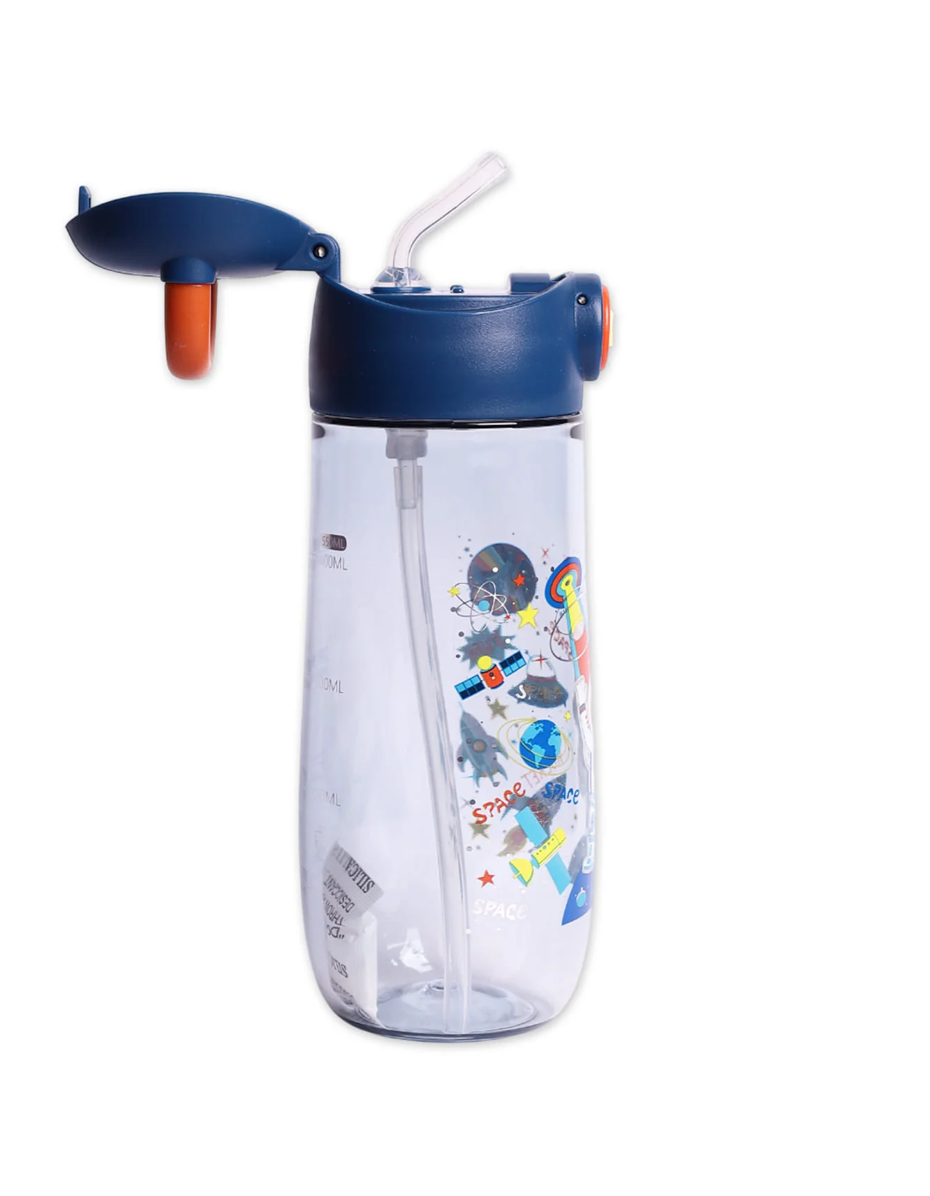 Water Bottle Space Theme with Straw at Zubaidas Official™ Pakistan - Image 2