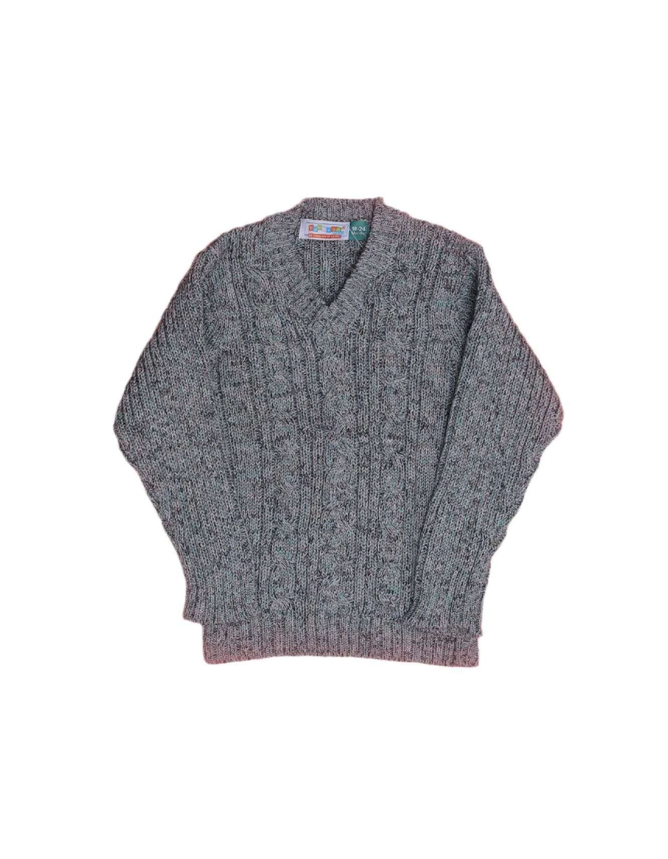 Zubaida's Sweater Dark Gray and Green
