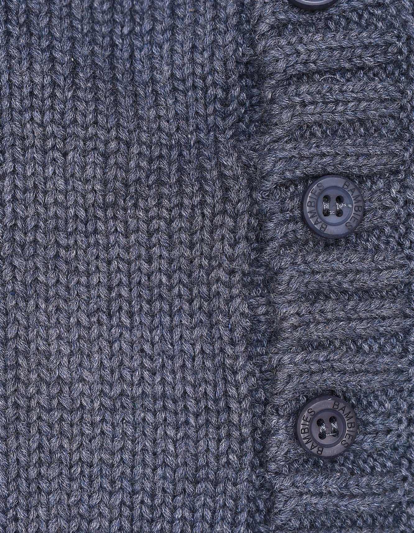 Zubaida's Sweater Front Button Bluesish Grey Base Stripes Toddler - Image 3