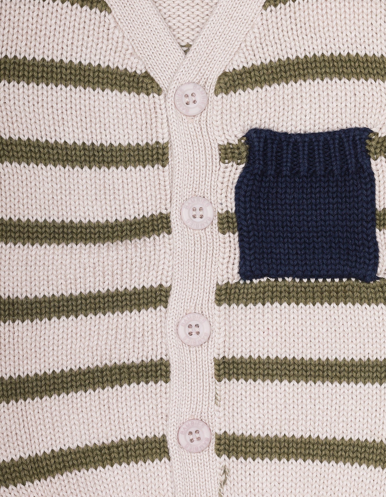Sweater Front Button Down Lt.Grey Infant - Image 3