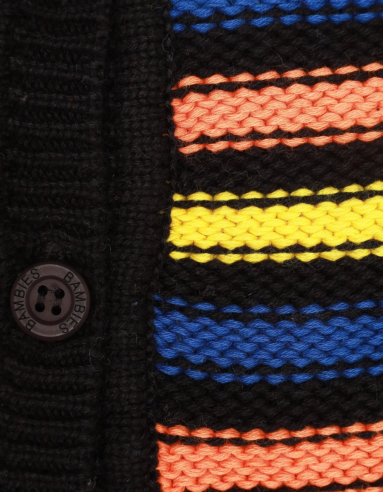 Zubaida's Sweater Hooded Black Base Stripes - Image 3