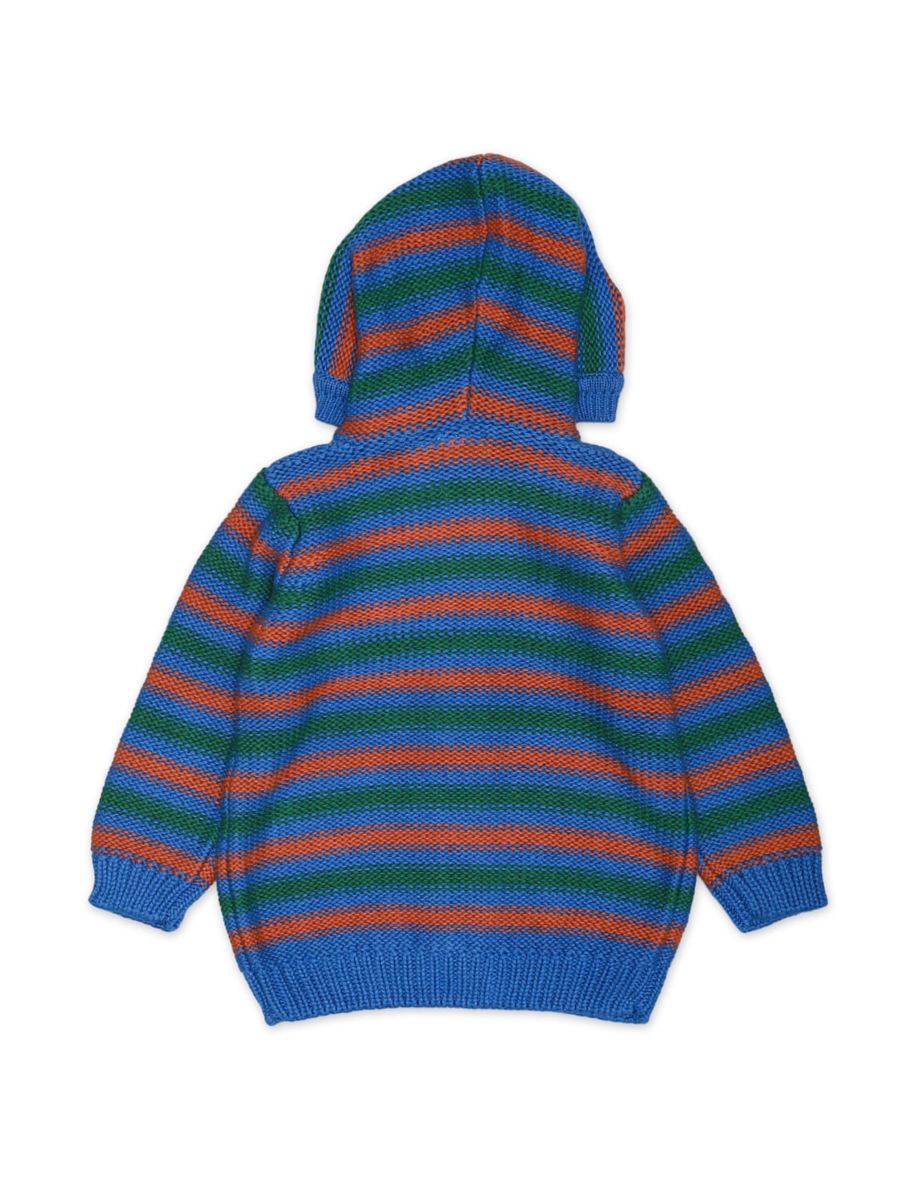 Zubaida's Sweater Hooded Blue Base Stripes - Image 2