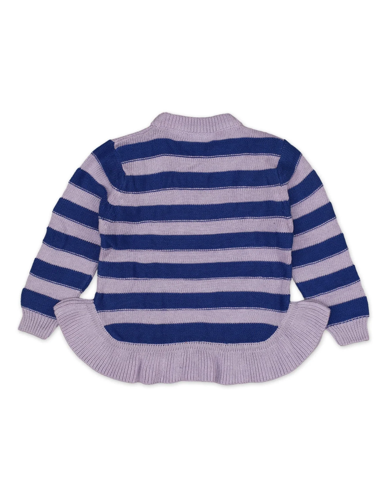 Zubaida's Sweater Round Neck Frill Bottom Lilac Base Infant - Image 2