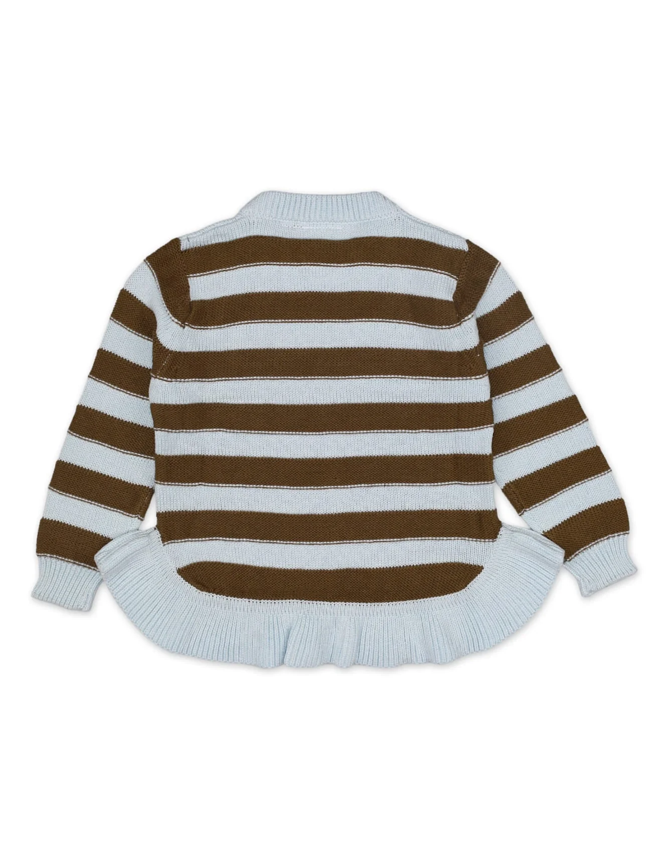 Zubaida's Sweater Round Neck Frill Bottom Sky Blue Infant - Image 3