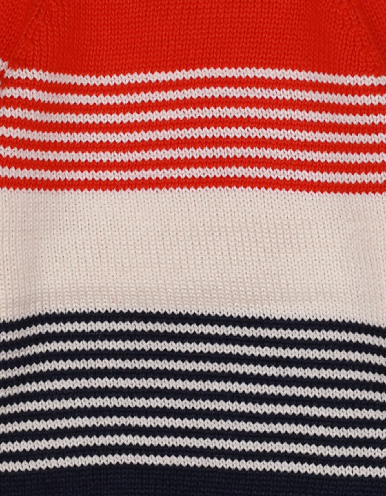Zubaida's Sweater Round Neck Orange Navy White Infant - Image 3