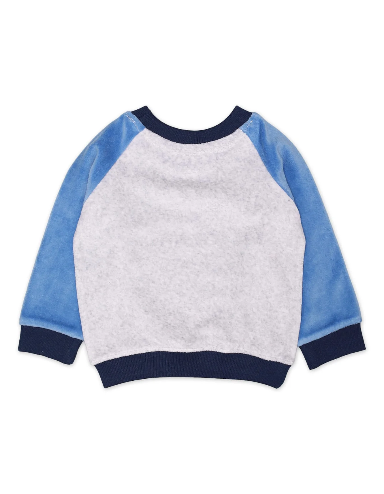 Zubaida's Sweatshirt Contrast Sleeves Blue Infant Boys - Image 3