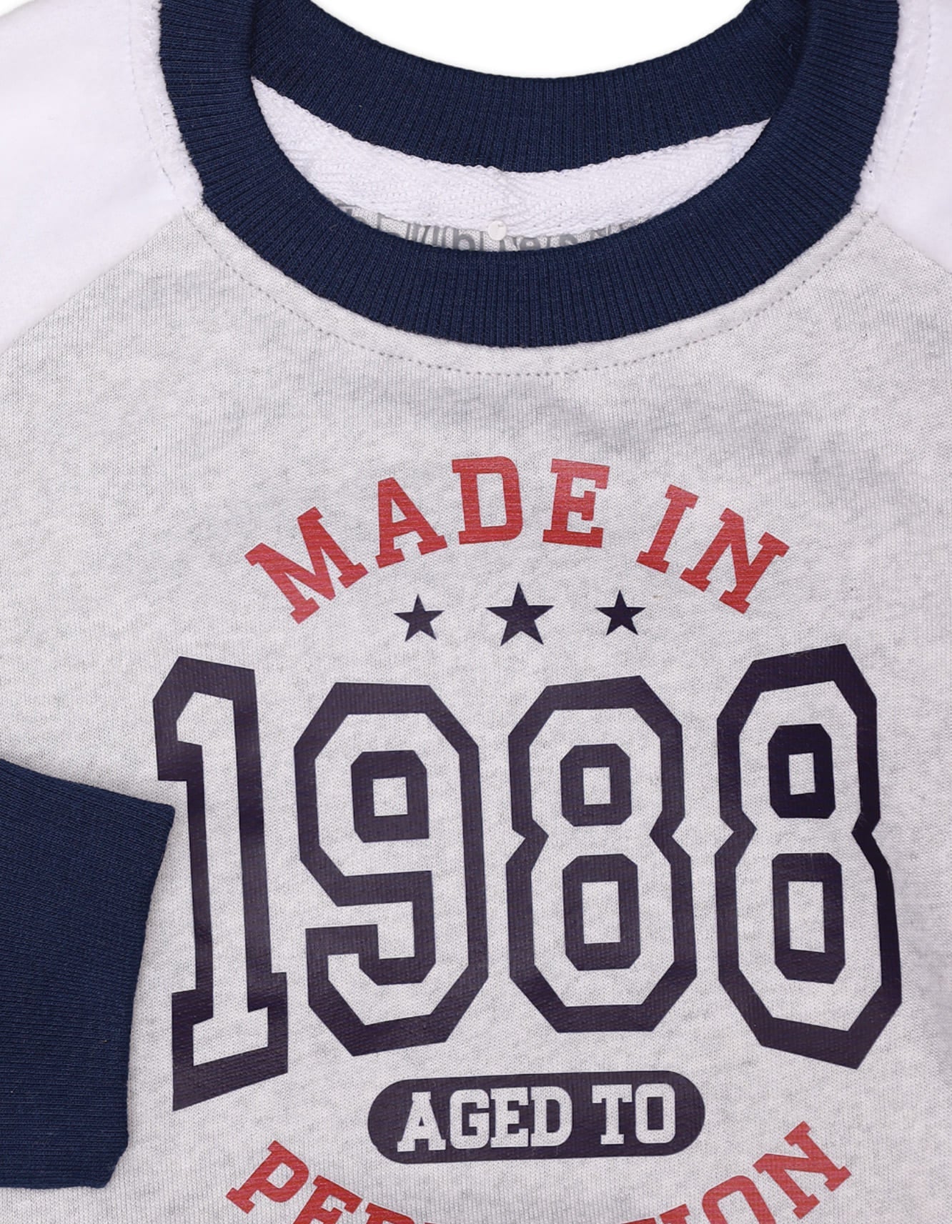 Zubaida's Sweatshirt Contrast Sleeves Blue Infant Boys - Image 2