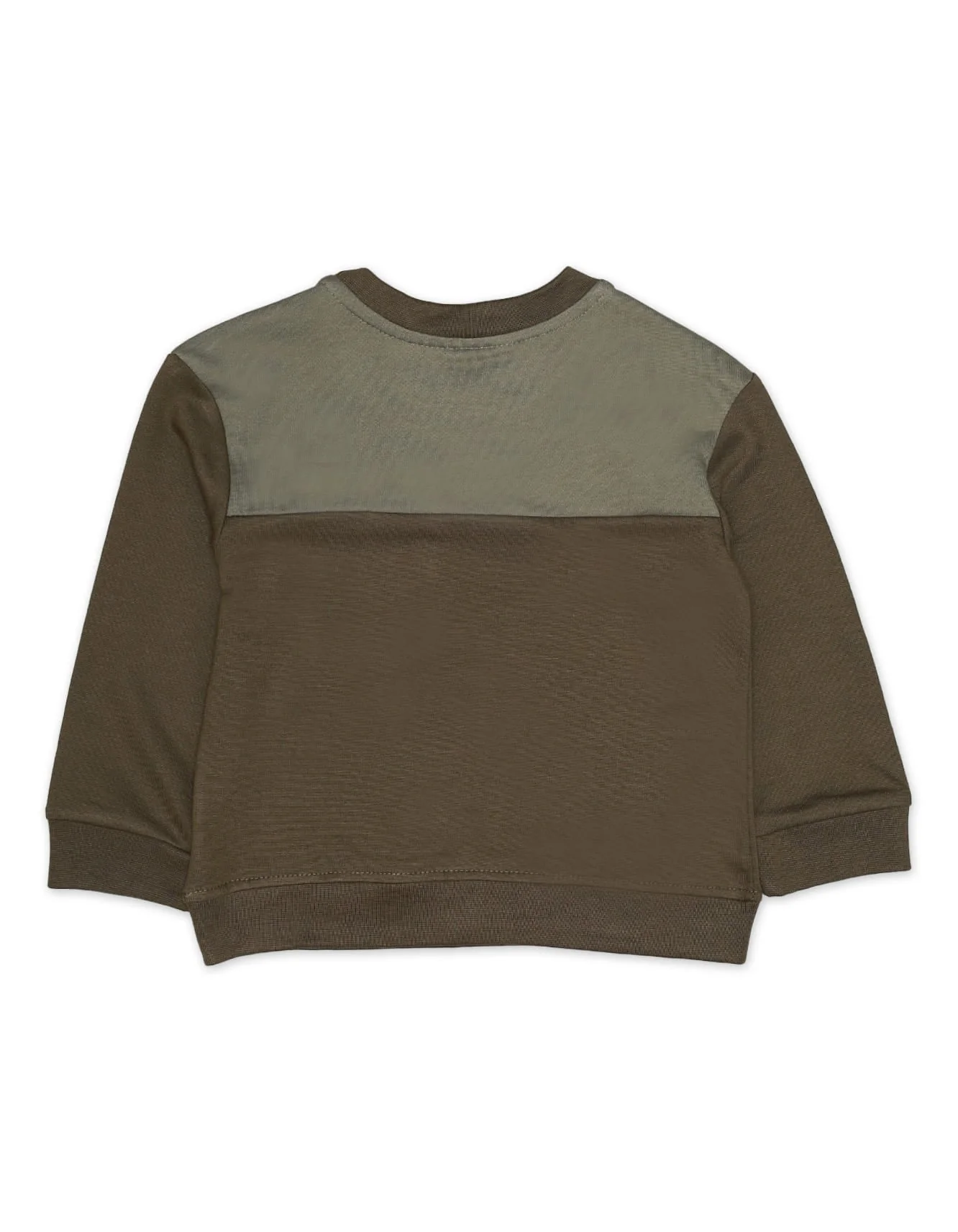 Zubaida's Sweatshirt Cut&Sew Front Pocket Green for Boys - Image 2