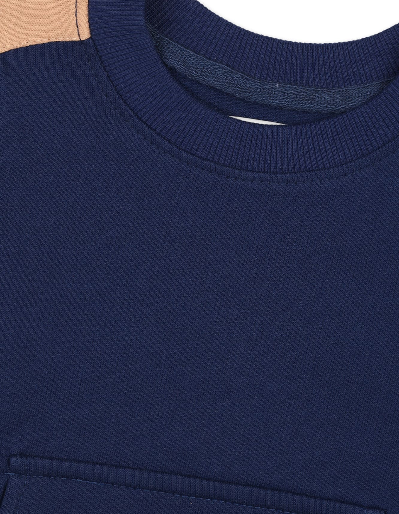 Sweatshirts Baby Boys Bambies Kangaroo Pockets Navy Blue at Zubaidas - Image 2