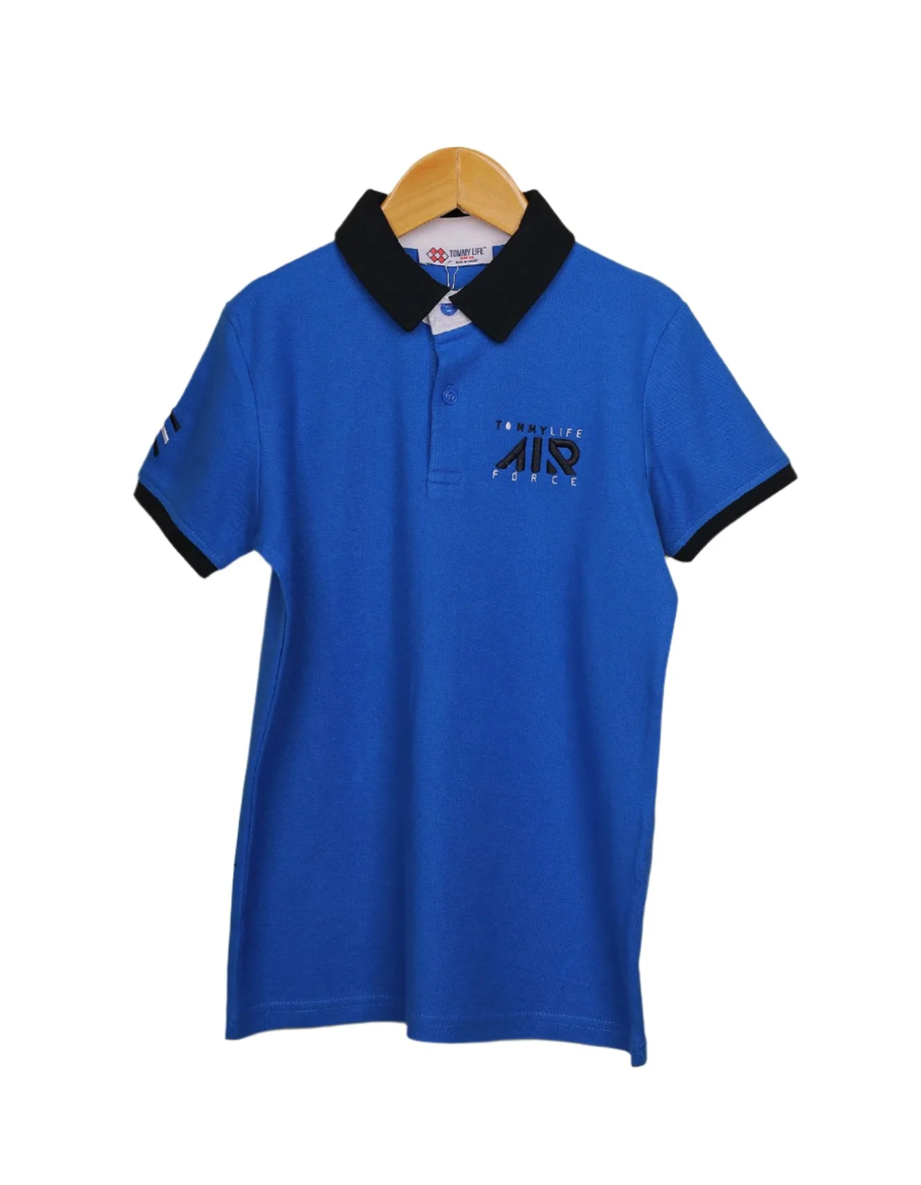 Zubaida's T-Shirt Polo Neck Embroidered Patch