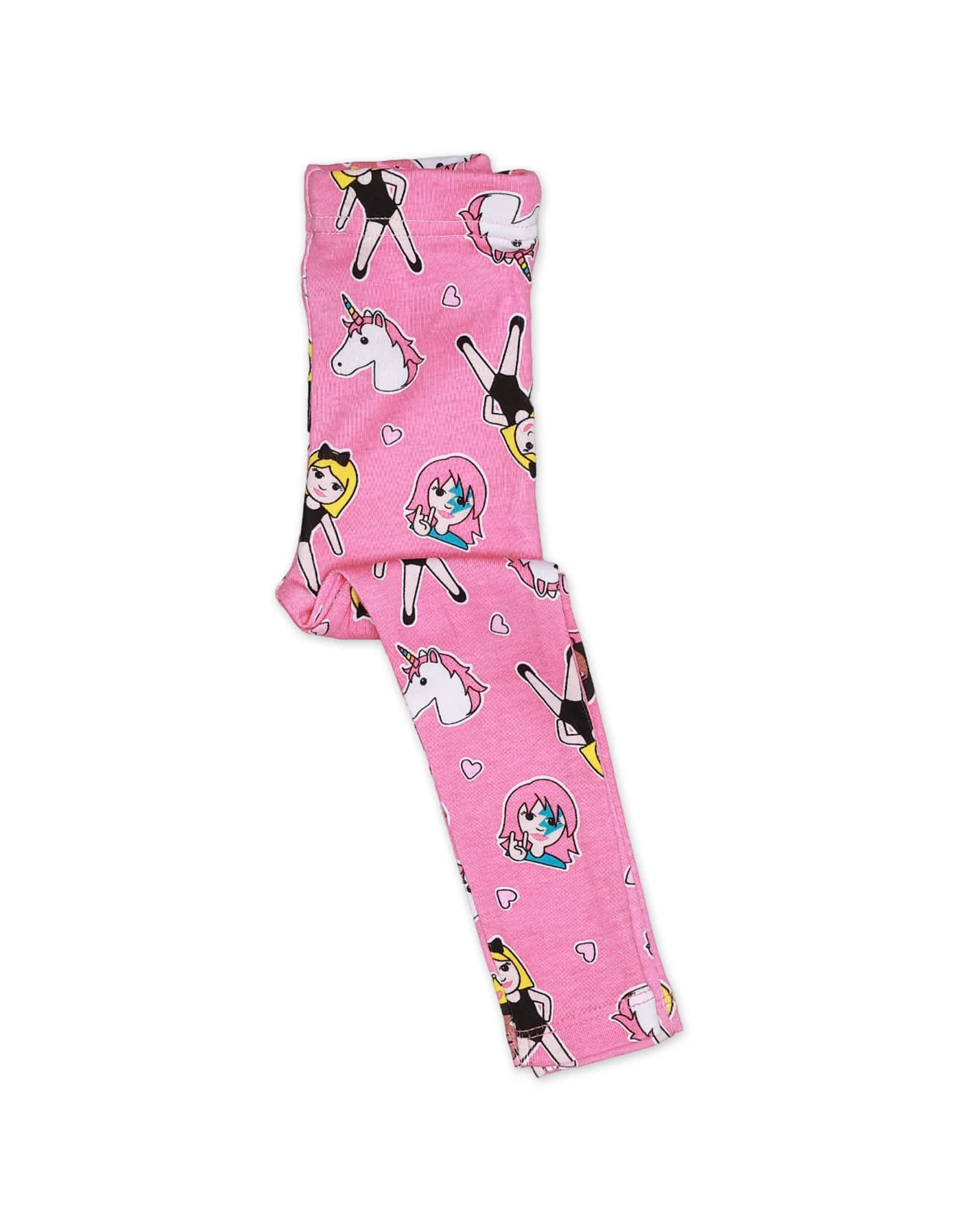 Zubaida's Tights Front Bow Pink Unicorn Infant Girls - Image 3