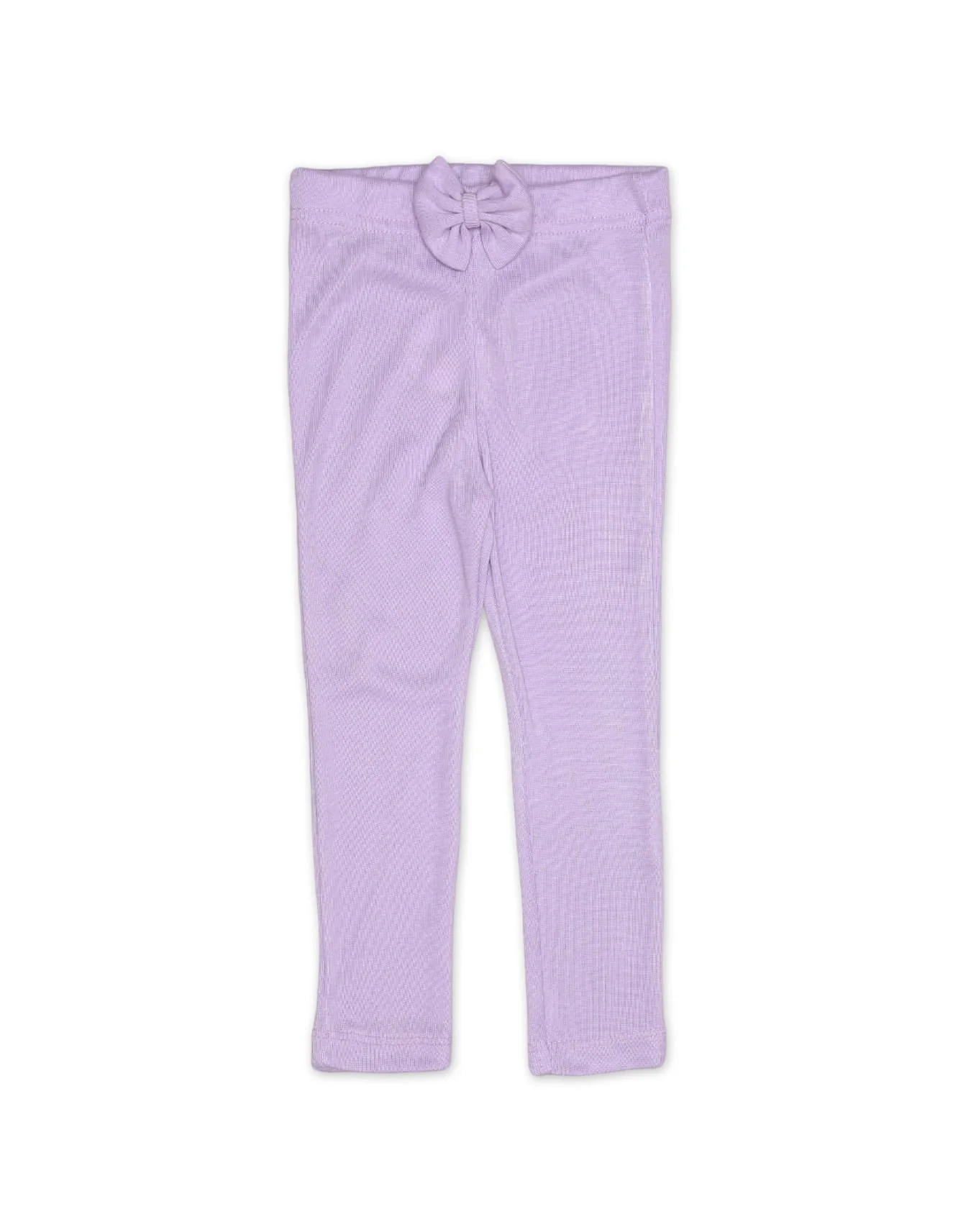 Zubaida's Tights Front Bow Purple Infant Girls