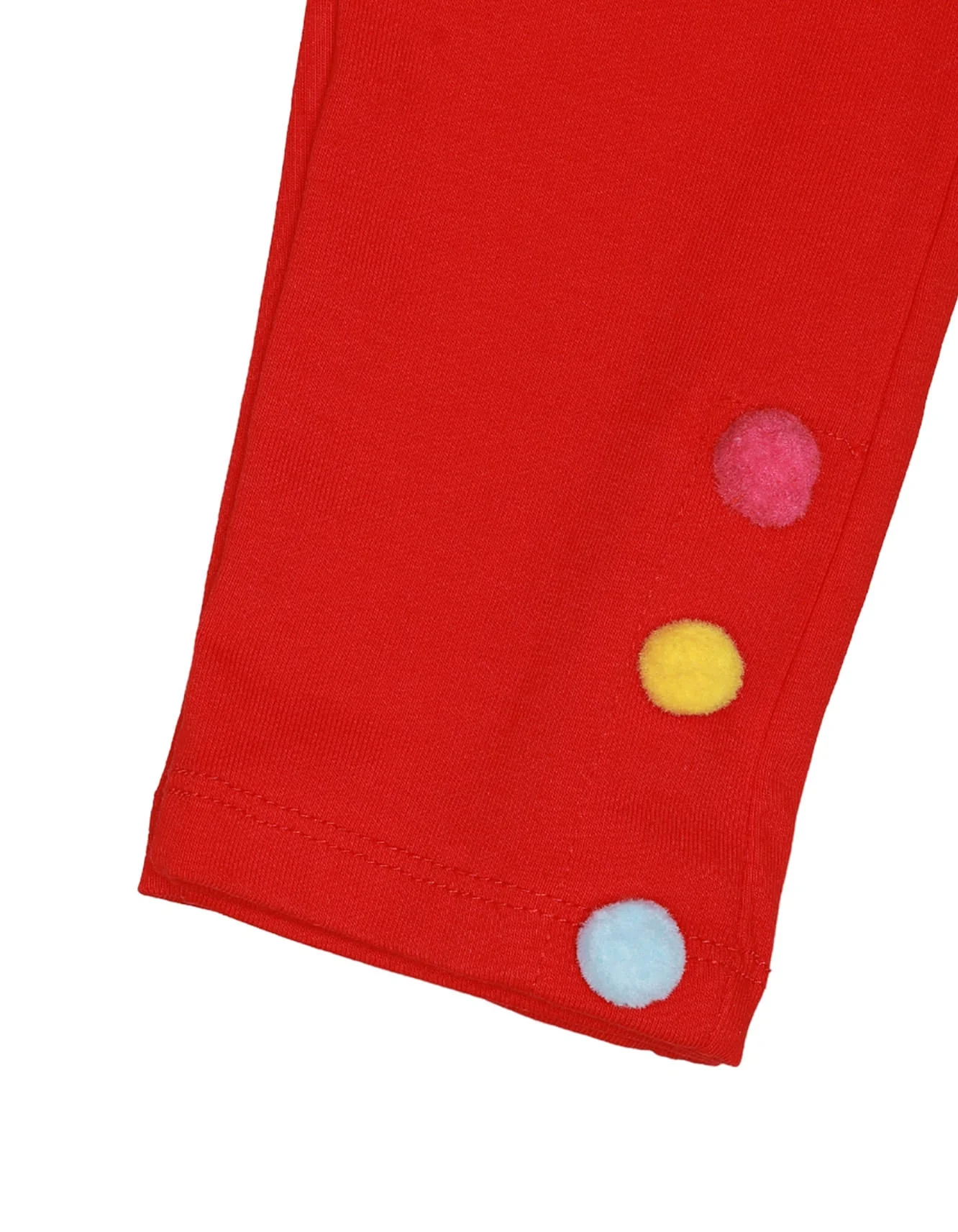 Zubaida's Tights Side Buttons Red - Image 3