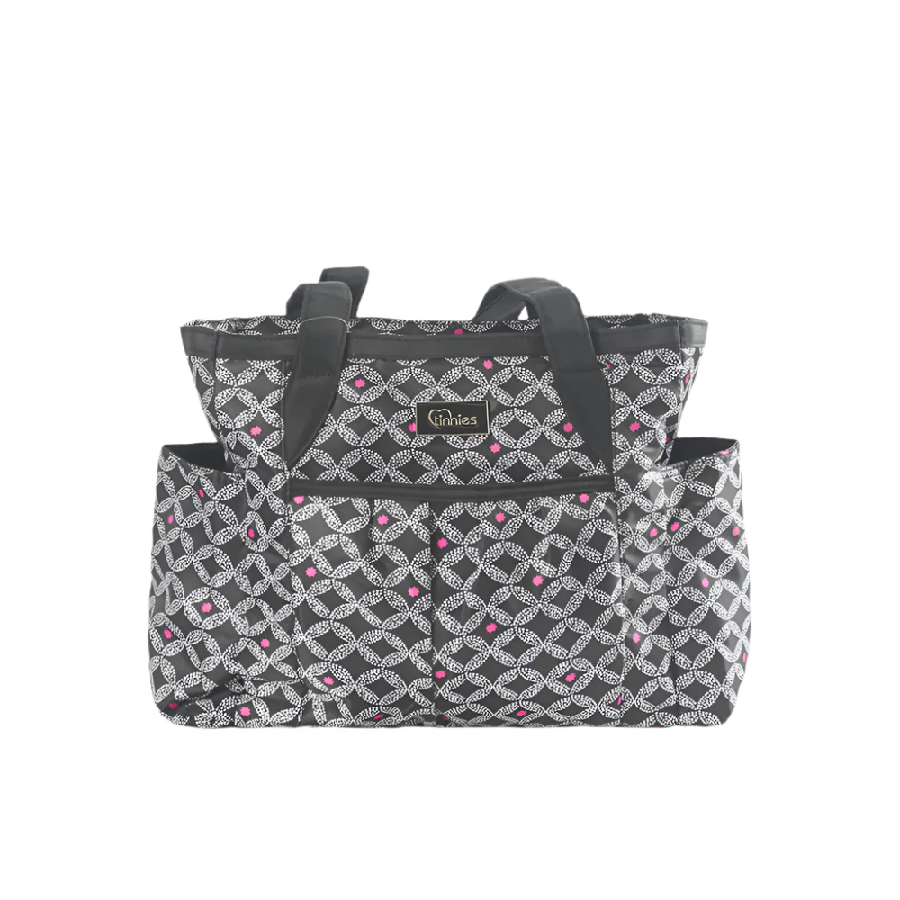 Tinnies® Baby Diaper Bag Black Printed T5004 A at Zubaidas Official™ Pakistan - Image 2
