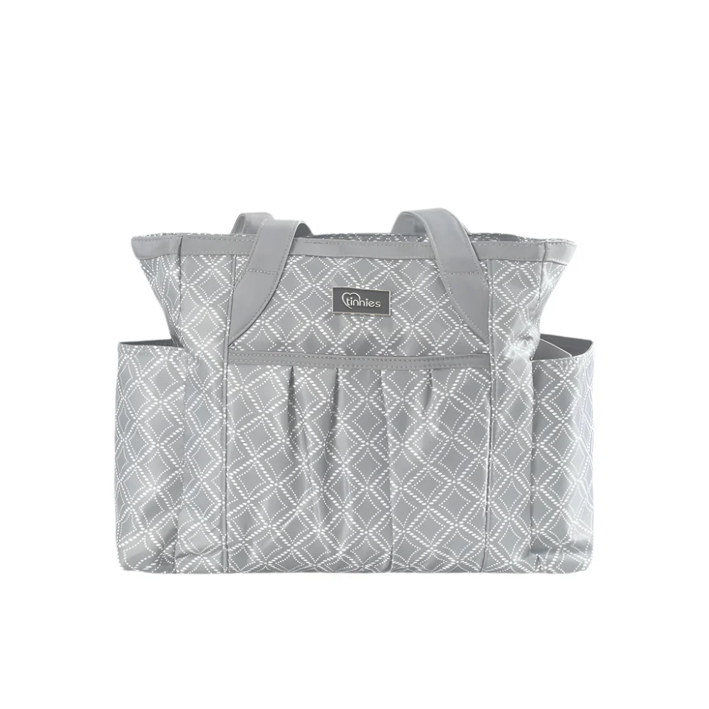 Tinnies® Baby Diaper Bag Grey Printed T5004 B at Zubaidas Official™ Pakistan - Image 2