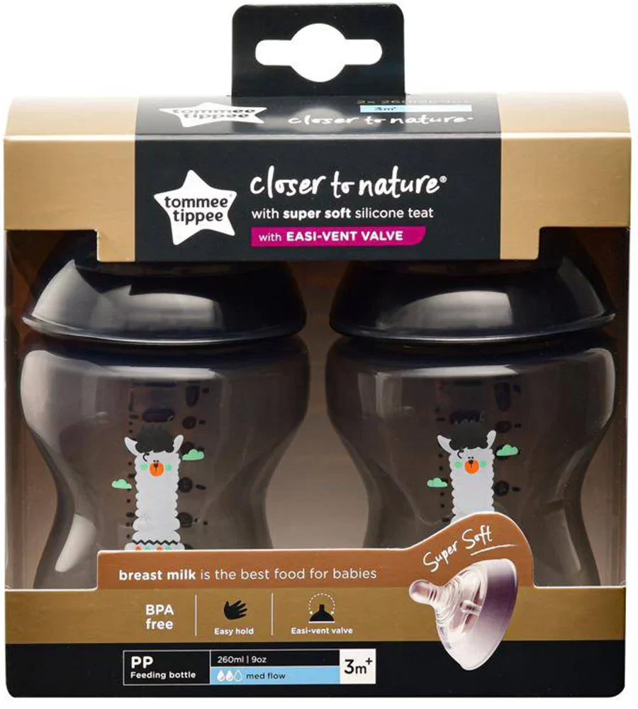 Tommee Tippee 260 ML Pack Of 2 Bottle Black TT 422585 at Zubaidas Official™ - Image 3