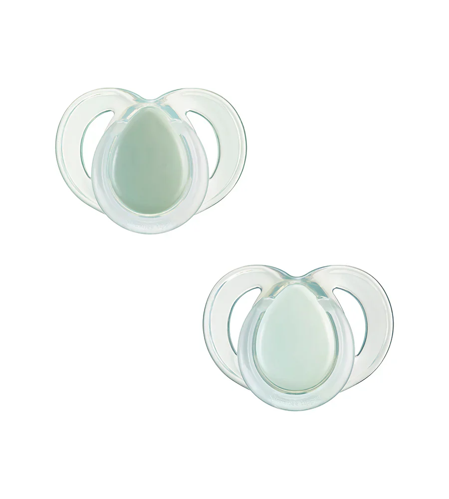 Tommee Tippee 6-18 M Closer to Nature Night Time 2 Orthodontic Soothers TT 433362 at Zubaidas Official™ - Image 2