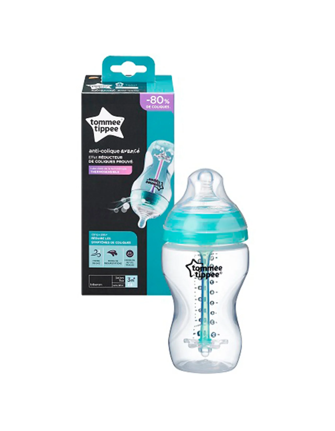 Tommee Tippee Anti Collic Feeding Bottle 260 ML 90 OZ TT 421136 at Zubaidas Official™ - Image 2