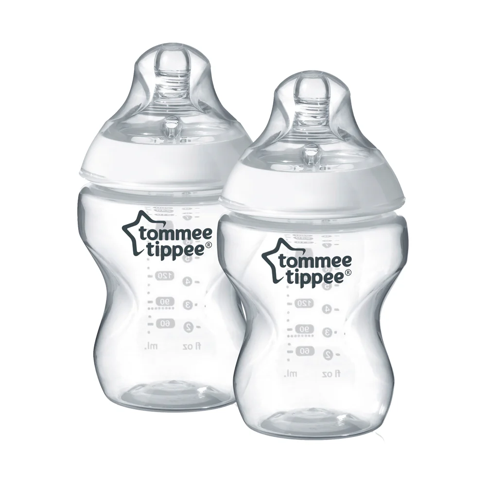 Tommee Tippee Closer to Nature 9 Oz Wide Neck Feeding Bottle Pack of 2 TT 422112 at Zubaidas Official™