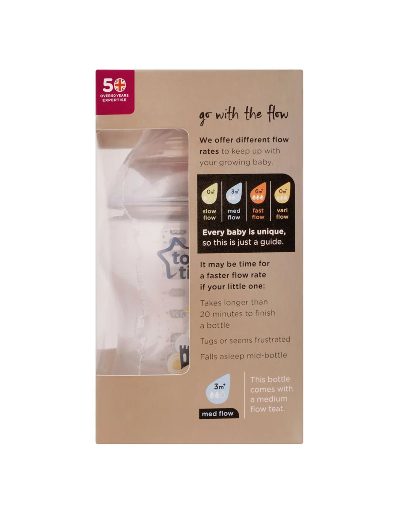 Tommee Tippee Feeding Bottle 260 ML 9 OZ TT 421113 at Zubaidas Official™ - Image 2