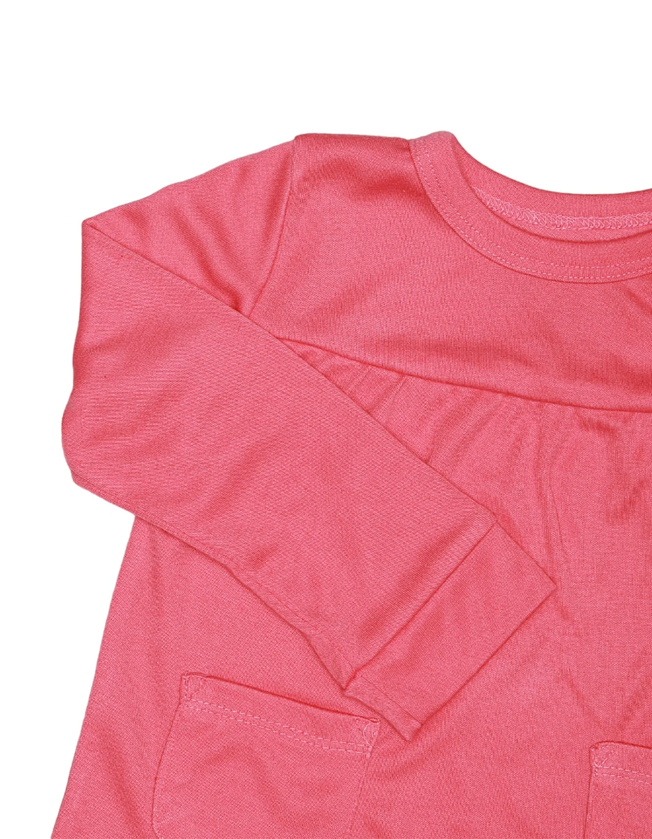 Zubaida's Top Gather Front Pocket Pink for Girls - Image 3