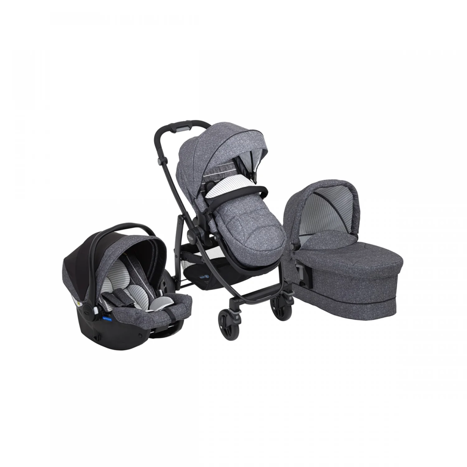Travel System Graco® Evo® Trio Suits Me Grey 7CL700SMEEU at Zubaidas Official™ Pakistan