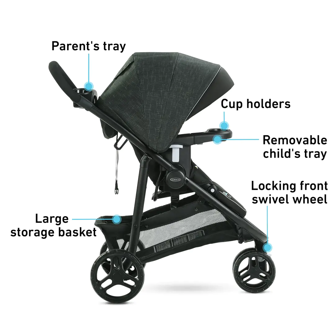 Travel System Graco® Modes™ 3 Lite DLX with SnugRide® 35 Lite LX Infant Car Seat West-Point 7DH04WSP at Zubaidas Official™ Pakistan - Image 5