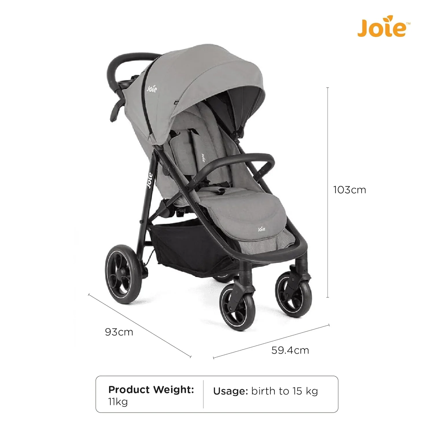 Travel System Joie Litetrax 4 with Gemm Pebble T1112YEPEB000 at Zubaidas - Image 10