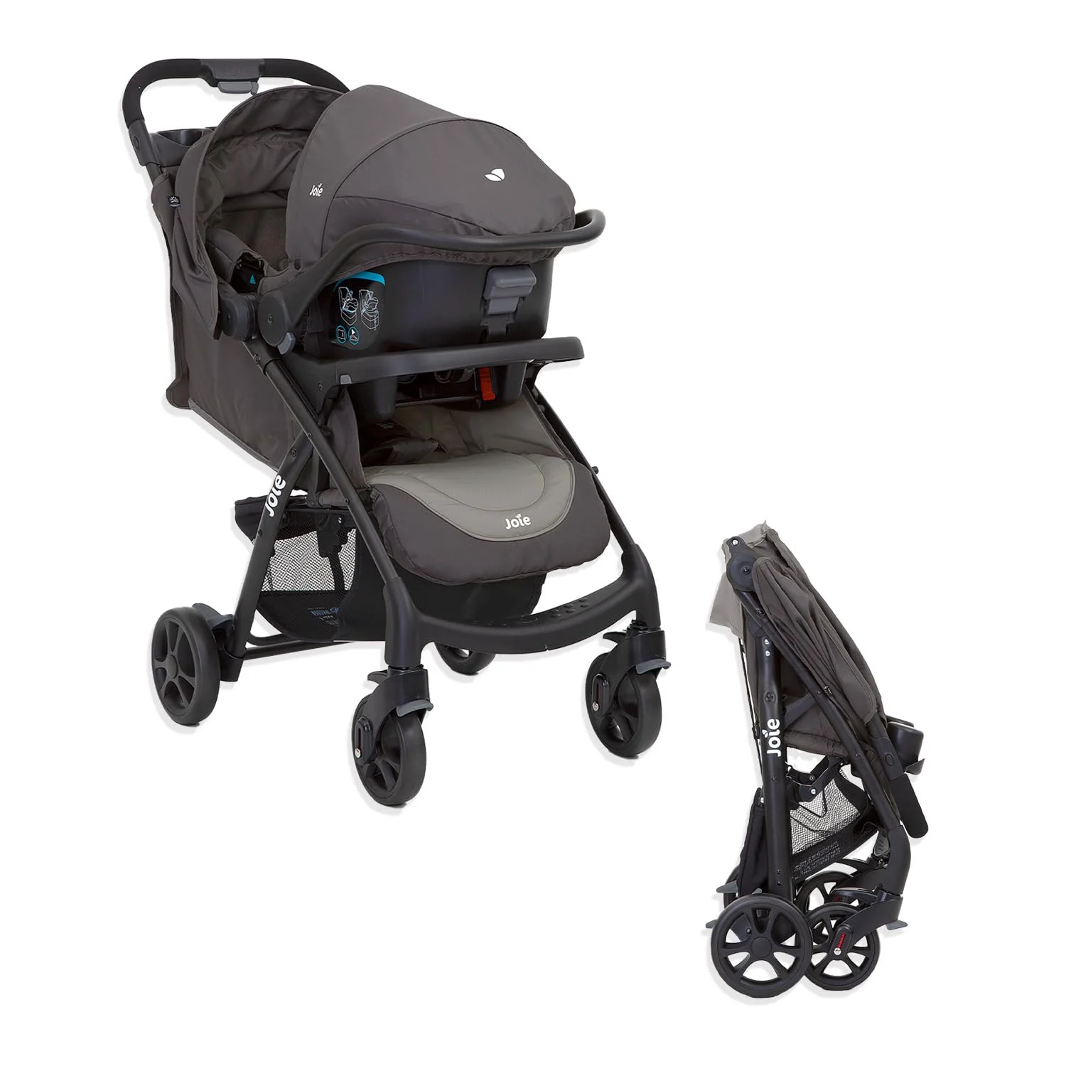 Travel System Joie Muze LX with i-Juva Dark Pewter T1035ECDPW000 at Zubaidas