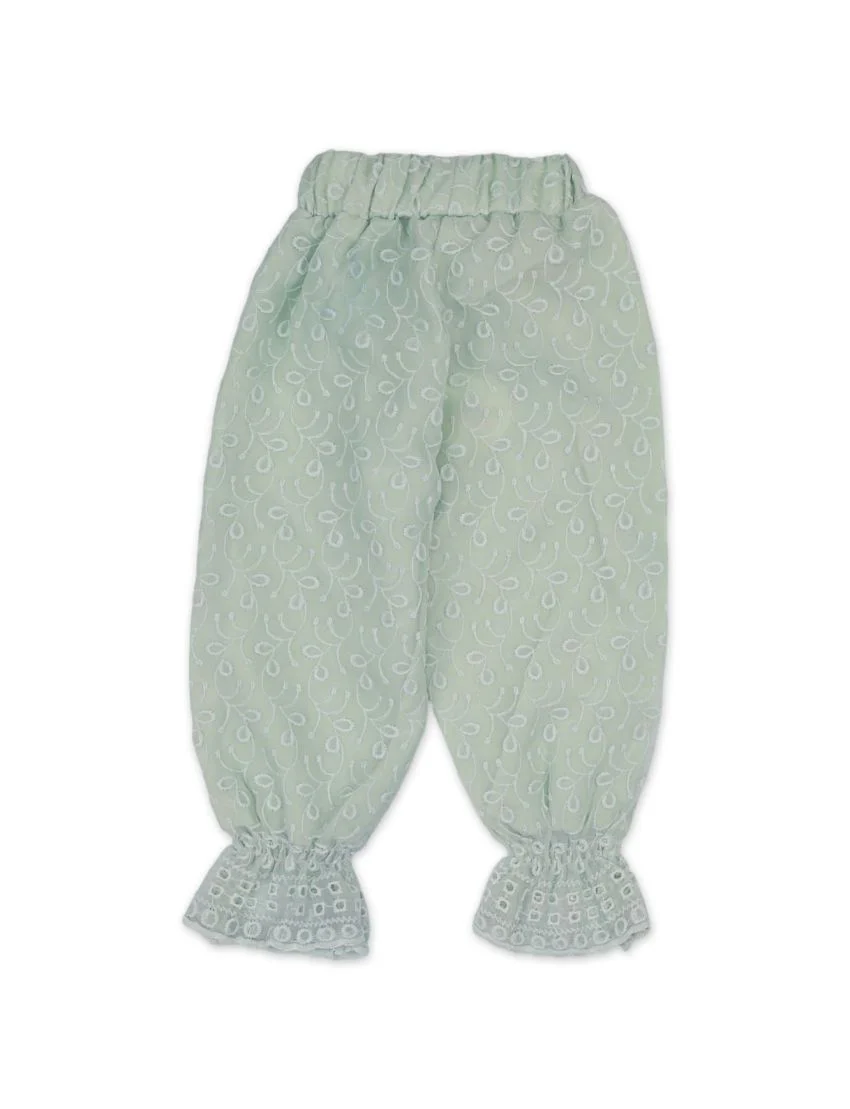 Zubaida's Trouser Mint Green for Girls - Image 2