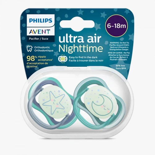 Ultra Air Pacifier Night Time 6-18M Philips AVENT® SCF376/13 at Zubaidas Official™ Pakistan - Image 2