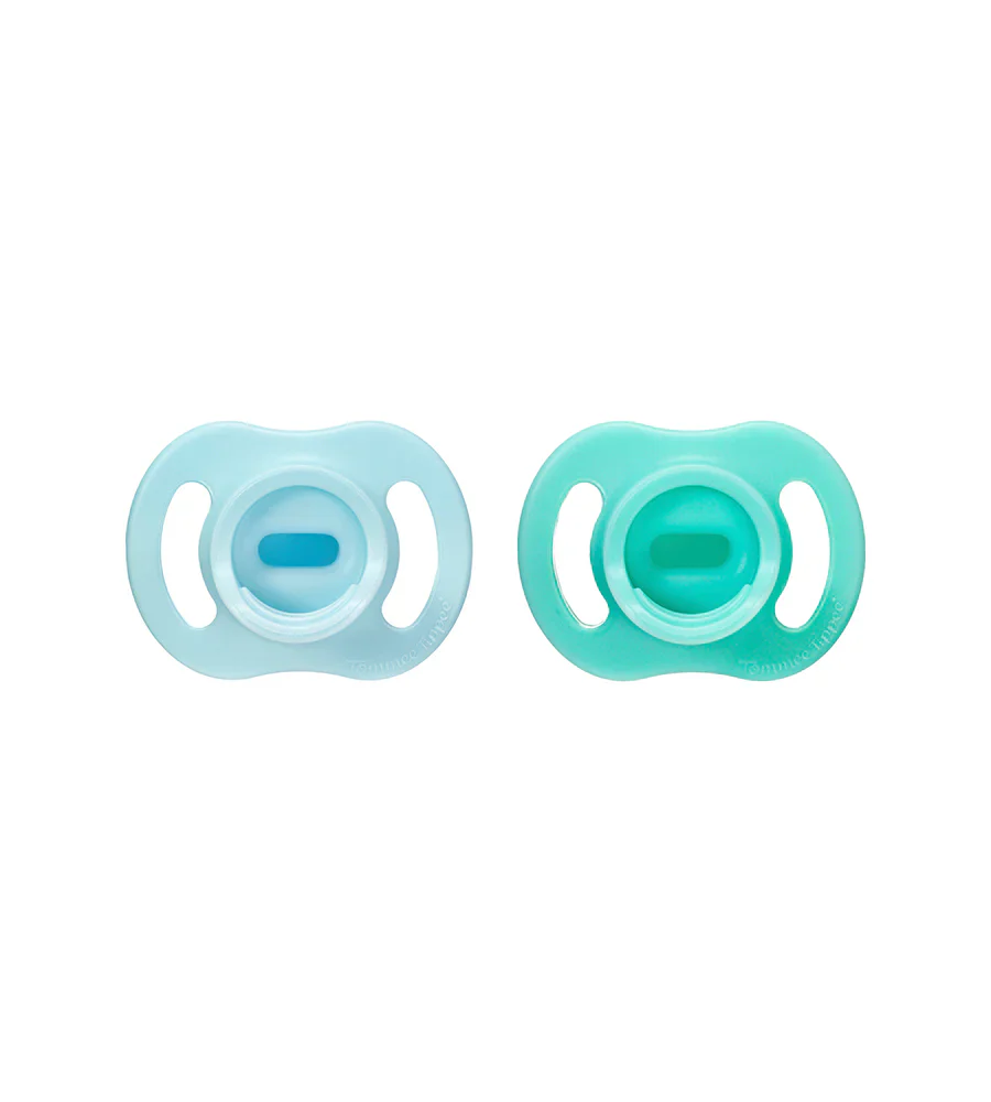 Ultra Light Soothers Tommee Tippee 0-6M PK-2 - Green/Blue - 433594 at Zubaidas - Image 3