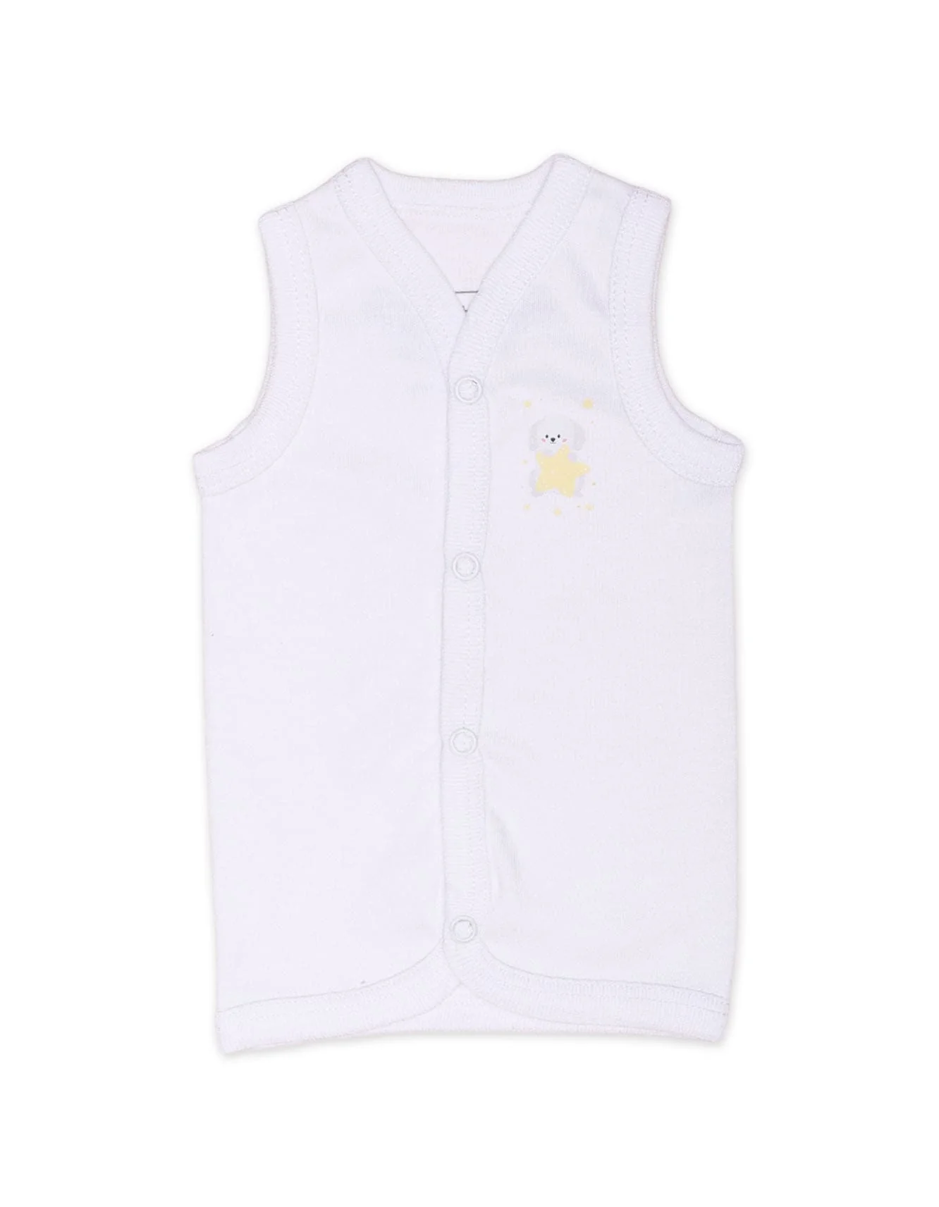Zubaida's Vest White - Pack of 3 - Image 4