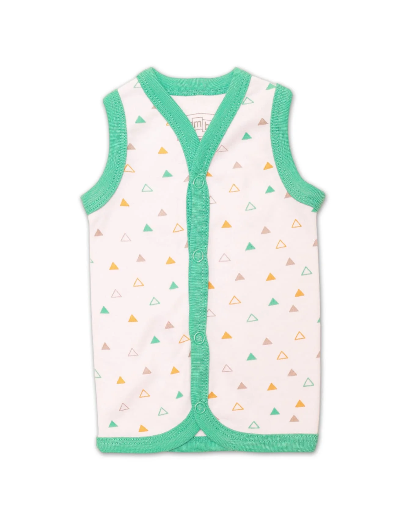 Zubaida's Vest White with Numbers Theme - Pack of 3 - Image 2