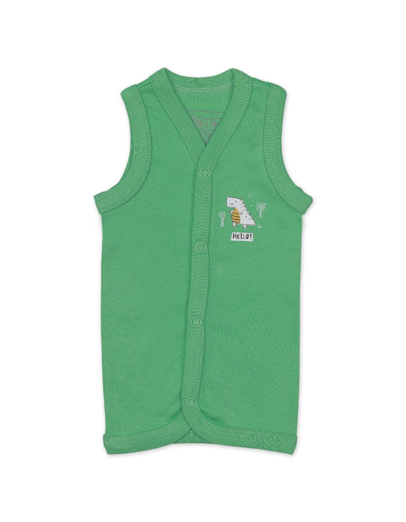 Zubaida's Vests with Green Dinos Theme for Boys- Pack of 3 - Image 4
